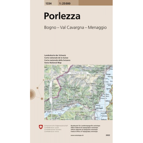 Swisstopo 1 : 25 000 Porlezza