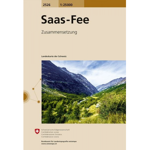 Swisstopo 1 : 25 000 Saas Fee