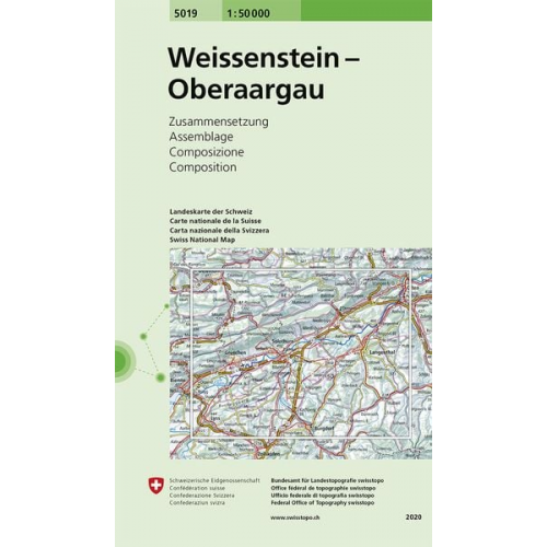 Bundesamt für Landestopografie swisstopo - Swisstopo 1 : 50 000 Weissenstein Oberaargau