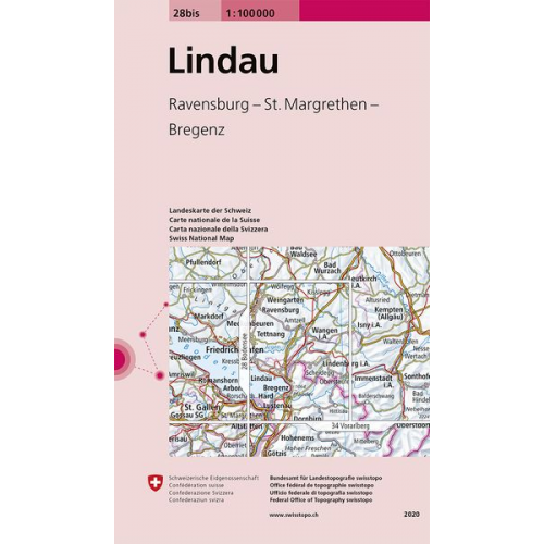 Bundesamt für Landestopografie swisstopo - Swisstopo 1 : 100 000 Lindau