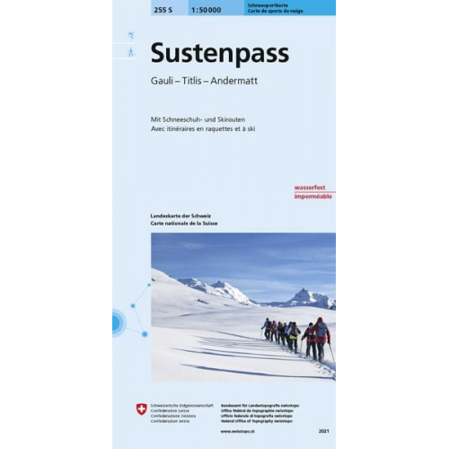 Swisstopo 1 : 50 000 Sustenpass Ski