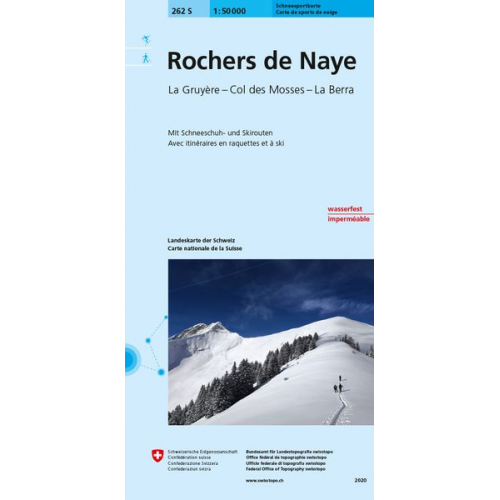 Swisstopo 1 : 50 000 Rochers de Naye Ski