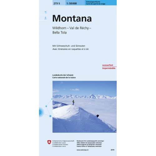 Swisstopo 1 : 50 000 Montana Ski