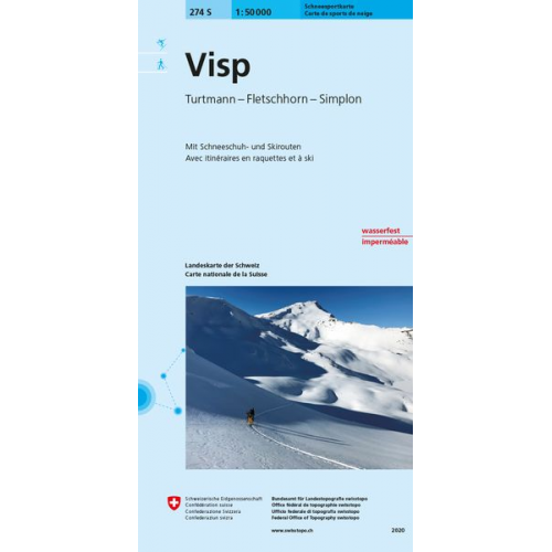 Bundesamt für Landestopografie swisstopo - Swisstopo 1 : 50 000 Visp Ski