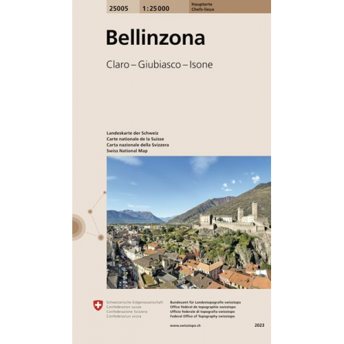 Swisstopo 1 : 25 000 Bellinzona