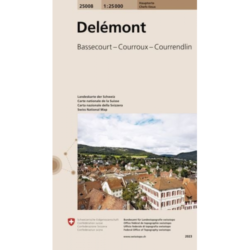 Swisstopo 1 : 25 000 Delémont