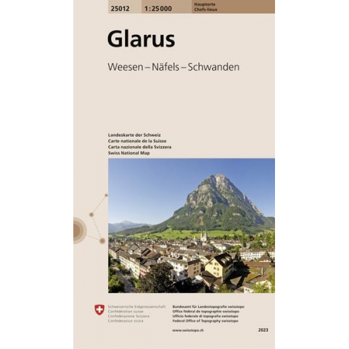 Swisstopo 1 : 25 000 Glarus