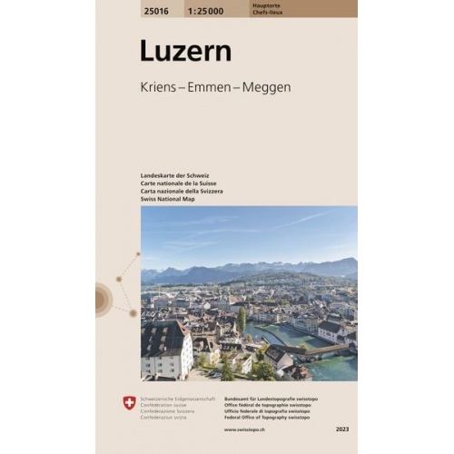 Swisstopo 1 : 25 000 Luzern