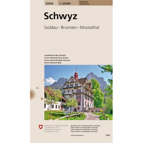 Swisstopo 1 : 25 000 Schwyz