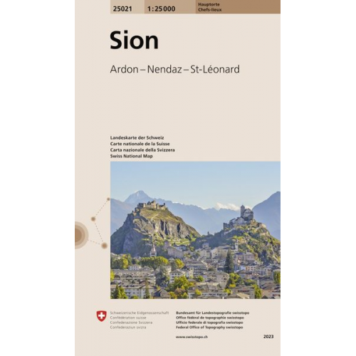 Swisstopo 1 : 25 000 Sion