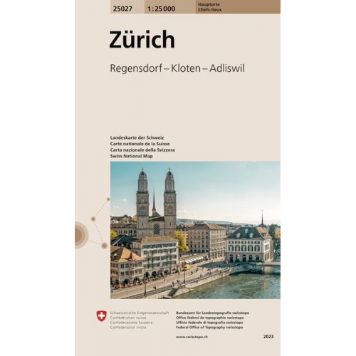 Swisstopo 1 : 25 000 Zürich