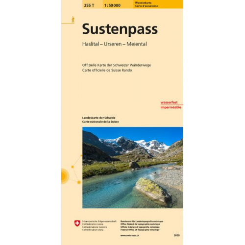Bundesamt für Landestopografie swisstopo - Swisstopo 1 : 50 000 Sustenpass