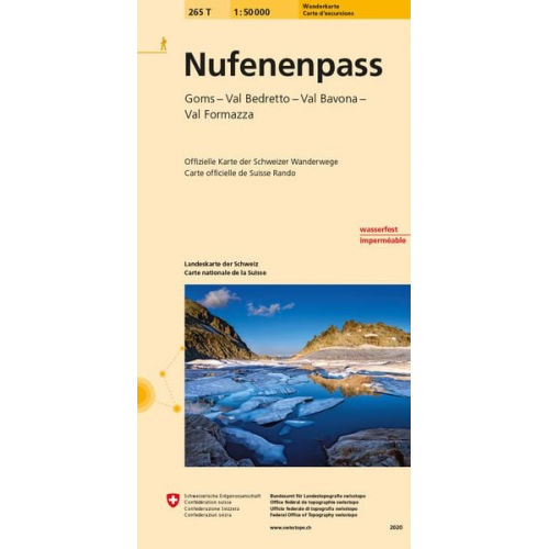 Bundesamt für Landestopografie swisstopo - Swisstopo 1 : 50 000 Nufenenpass