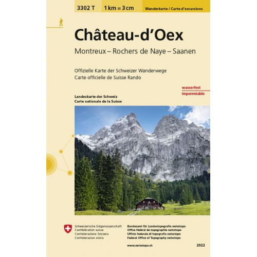 Swisstopo 1 : 33 333 Chateau-d'Oex