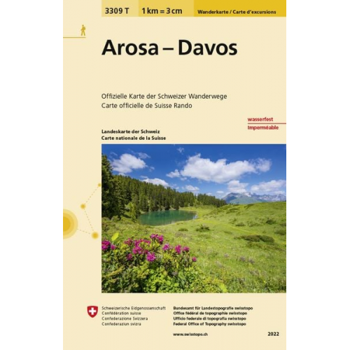 Swisstopo 1 : 33 333 Arosa - Davos