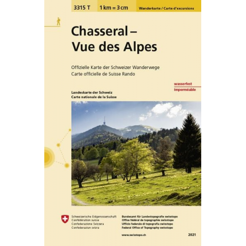 Bundesamt für Landestopografie swisstopo - Swisstopo 1 : 33 333 Chasseral - Vue des Alpes