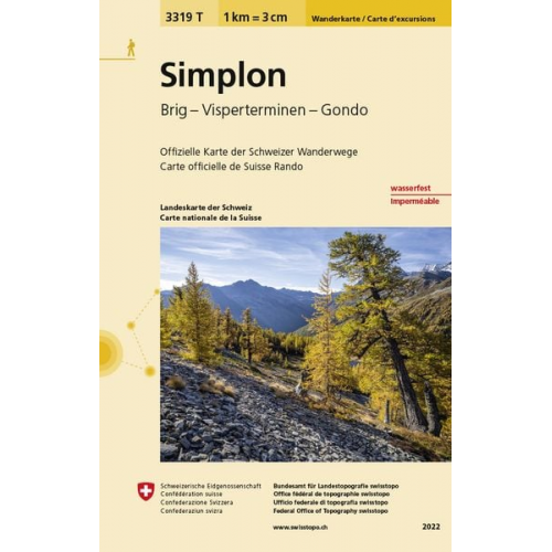 Swisstopo 1 : 33 333 Simplon