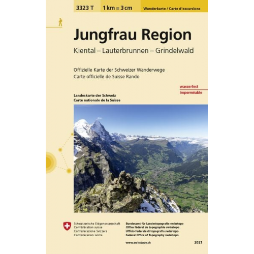 Swisstopo 1 : 33 333 Jungfrau Region