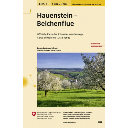 Swisstopo 1 : 33 33 Hauenstein Belchenflue