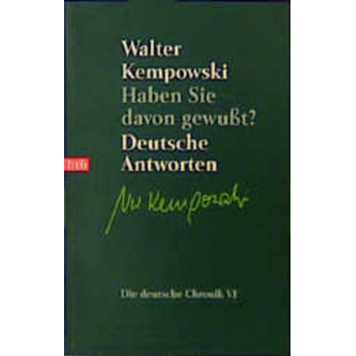 Walter Kempowski - Haben Sie davon gewußt?