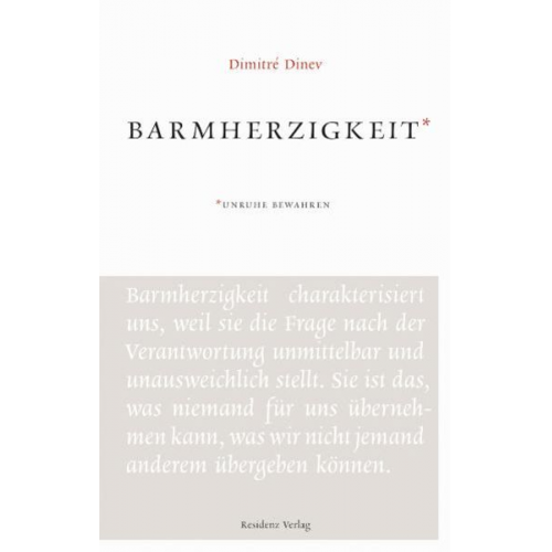 Dimitré Dinev - Barmherzigkeit