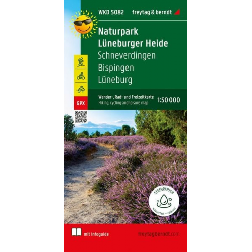 Naturschutzgebiet Lüneburger Heide, Wander- und Radkarte 1:50.000