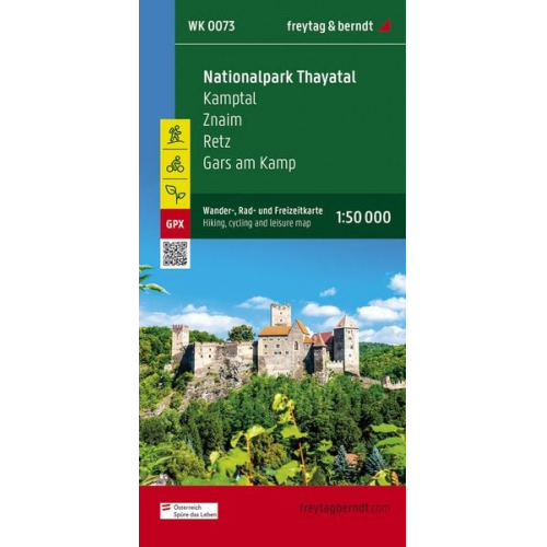 Nationalpark Thayatal, Wander-, Rad- und Freizeitkarte 1:50.000, freytag & berndt, WK 0073