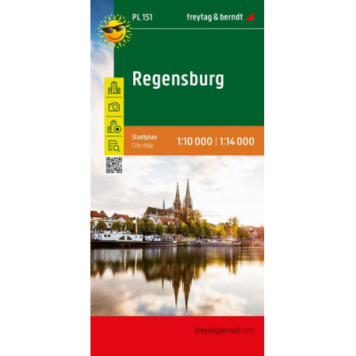 Regensburg, Stadtplan 1:14.000