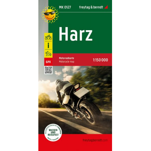 Harz, Motorradkarte 1:150.000, freytag & berndt