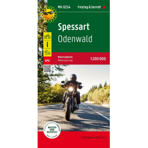 Spessart, Motorradkarte 1:200.000, freytag & berndt