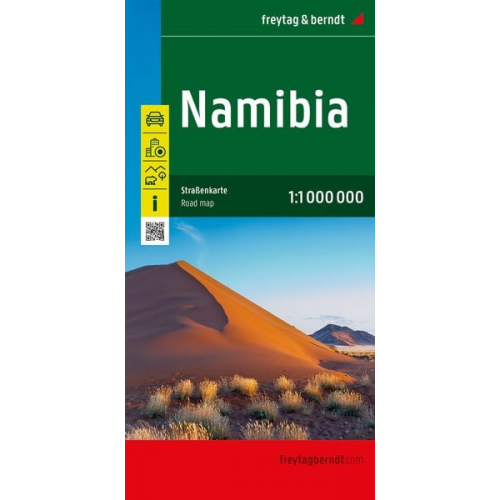 Namibia, Straßenkarte 1:1.000.000, freytag & berndt