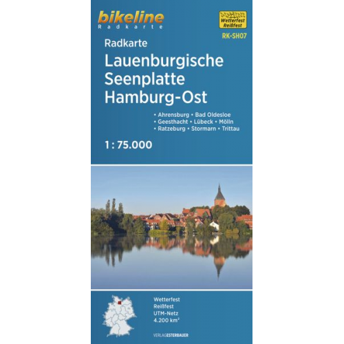 Radkarte Lauenburgische Seenplatte Hamburg Ost (RK-SH07)