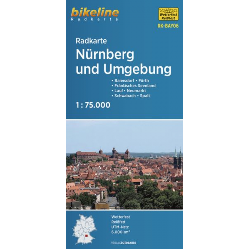 Radkarte Nürnberg und Umgebung (RK-BAY06)