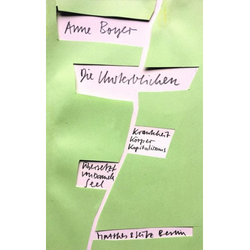 Anne Boyer - Die Unsterblichen