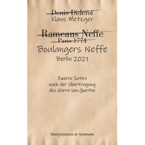 Klaus Metzger - Boulangers Neffe