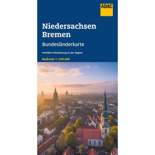 ADAC Bundesländerkarte Deutschland 03 Niedersachsen, Bremen 1:300.000