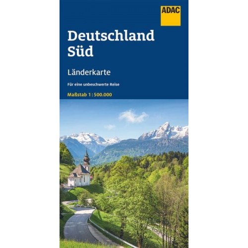 ADAC Länderkarte Deutschland Süd 1:500.000