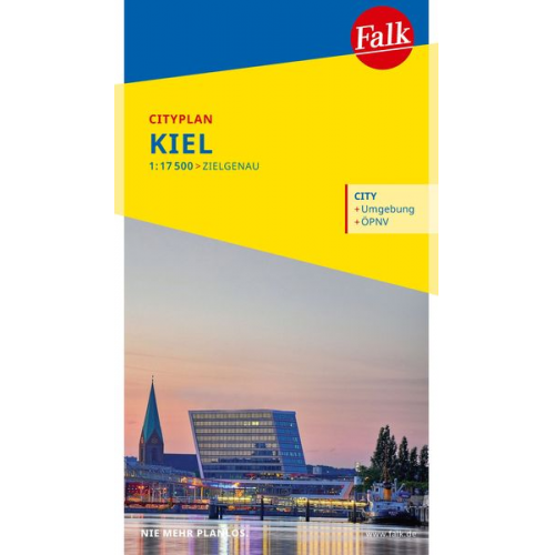 Falk Cityplan Kiel 1:17.500