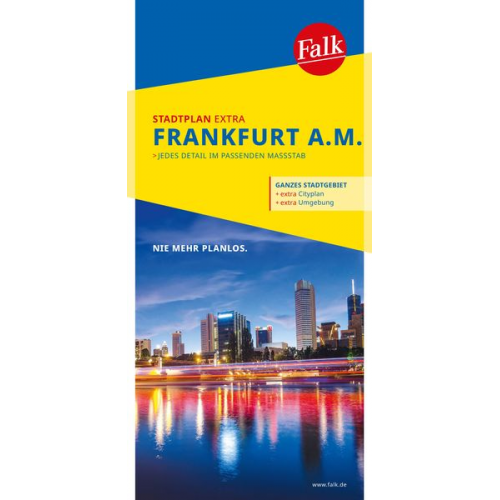 Falk Stadtplan Extra Frankfurt am Main 1:20.000