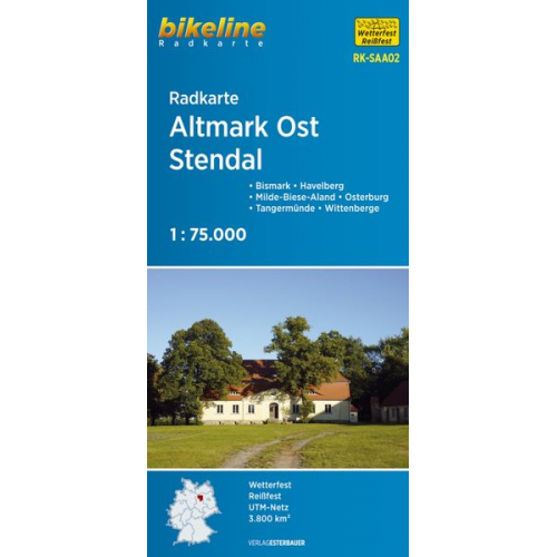 Bikeline Radkarte Deutschland Altmark Ost Stendal 1:75.000