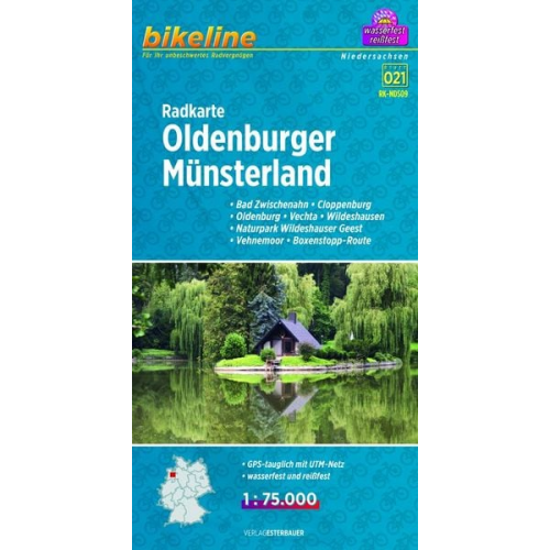 Bikeline Radkarte Oldenburger Münsterland 1 : 75.000