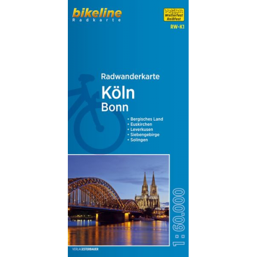 Bikeline Radwanderkarte Köln / Bonn 1 : 60 000