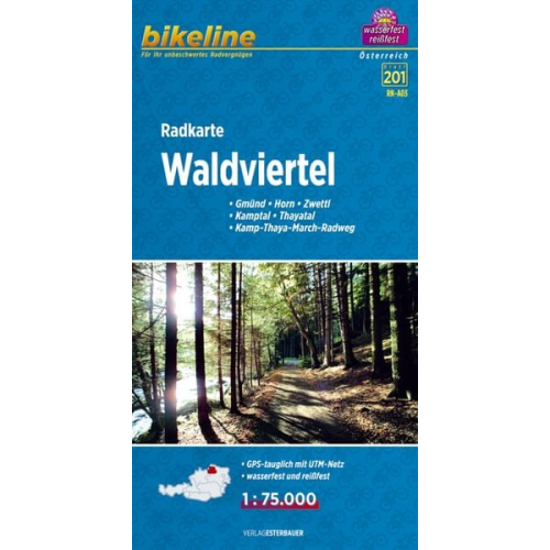 Bikeline Radkarte Waldviertel 1 : 75 000