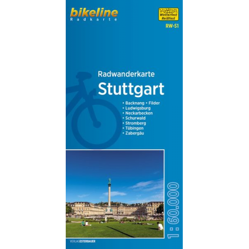 Bikeline Radwanderkarte Stuttgart 1 : 60 000