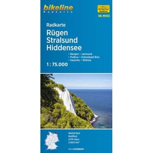 Radkarte Rügen Stralsund Hiddensee (RK-MV03)