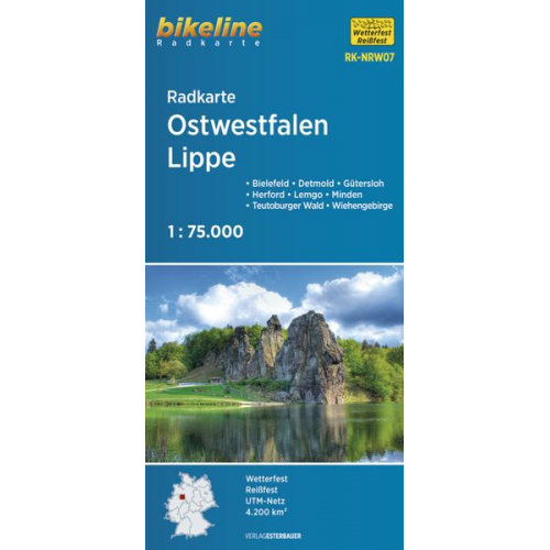 Radkarte Ostwestfalen Lippe 1:75.000 (RK-NRW07)