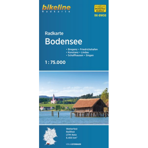 Radkarte Bodensee 1:75.000 (RK-BW08)