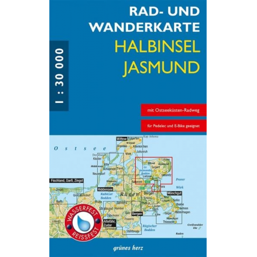 Rad- und Wanderkarte Halbinsel Jasmund