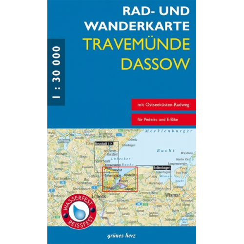 Rad- und Wanderkarte Travemünde - Dassow