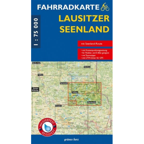 Fahrradkarte Lausitzer Seenland 1:75.000